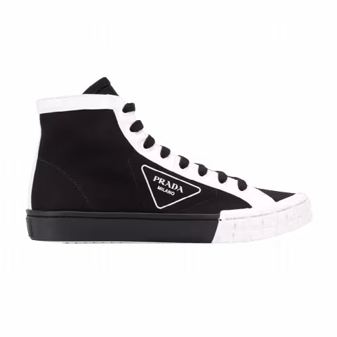 Prada Gabardine Wheel High 'Black White'