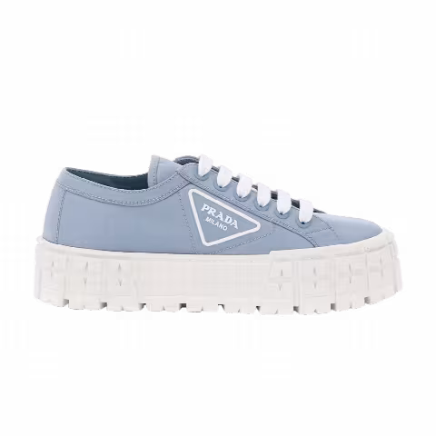 Prada Wmns Gabardine Wheel Platform 'Light Blue'