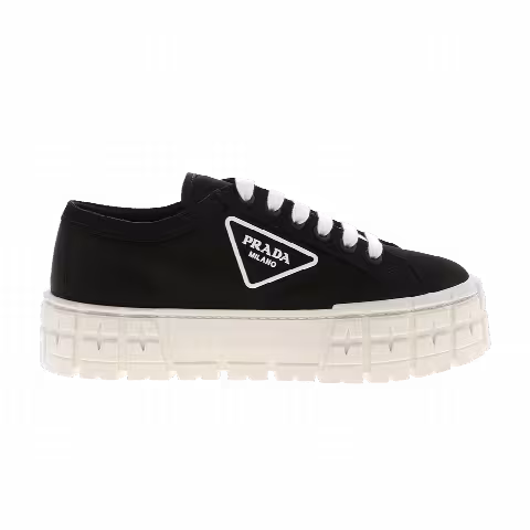Prada Wmns Gabardine Wheel Platform 'Black'
