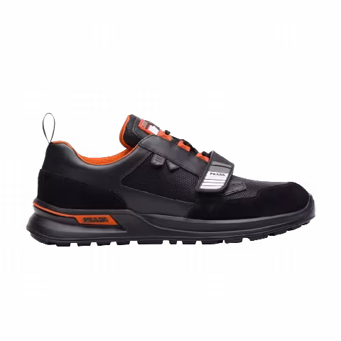 Prada Mechano Leather 'Black Orange'