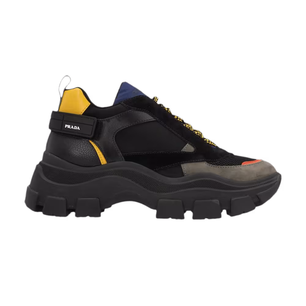 Prada Pegasus Low Vertical Logo Embossed
