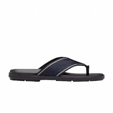 Prada Thong Sandal 'Monogram Black'