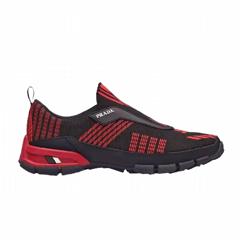 Prada Crossection Knit Low 'Black Red'