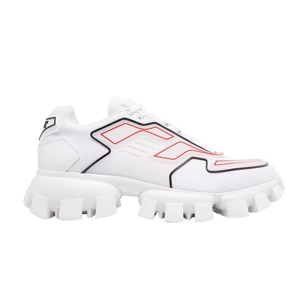 Prada Cloudbust Thunder Knit White Red
