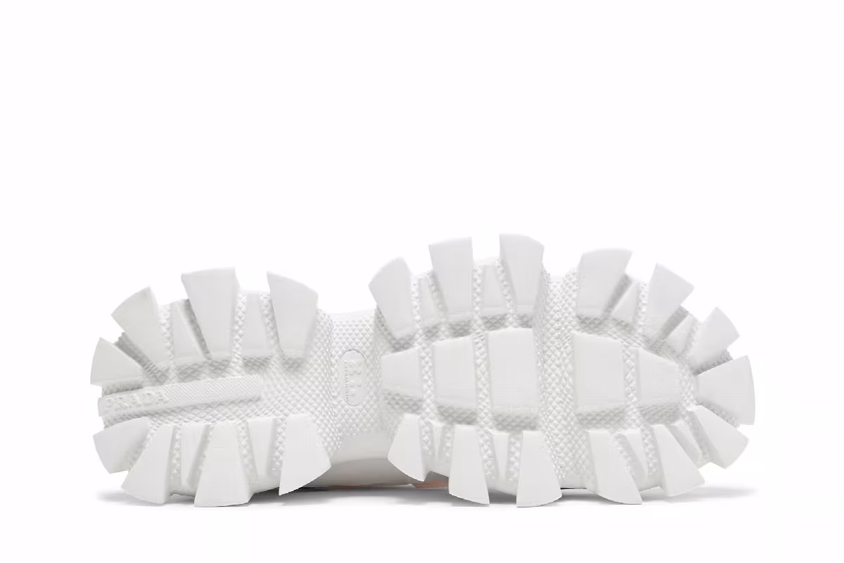 Prada Cloudbust Thunder Knit White Red, view 5