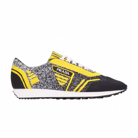 Prada Knit Jacquard Fabric Low 'Nero Giallo'