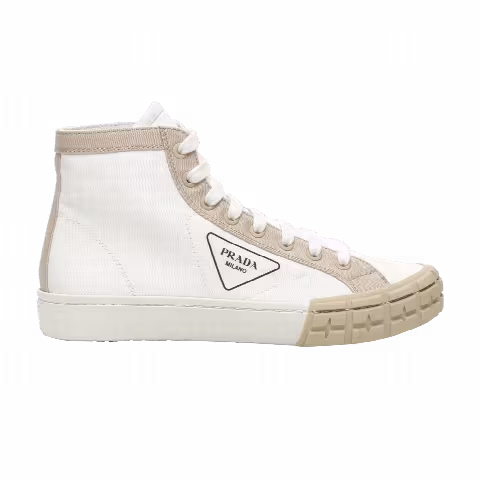 Prada Gabardine Wheel High 'White Khaki'