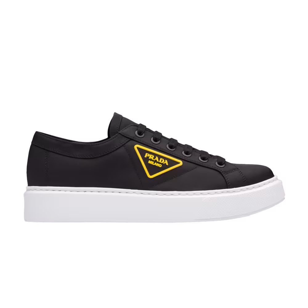 Prada Nylon Gabardine Wheel Low Black Yellow