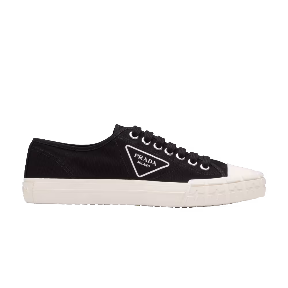 Prada Wheel Vulc Low Black Ivory