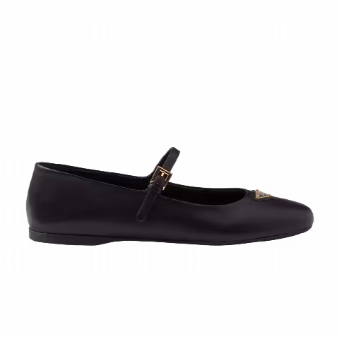 Prada Wmns Nappa Leather Ballerinas 'Black'