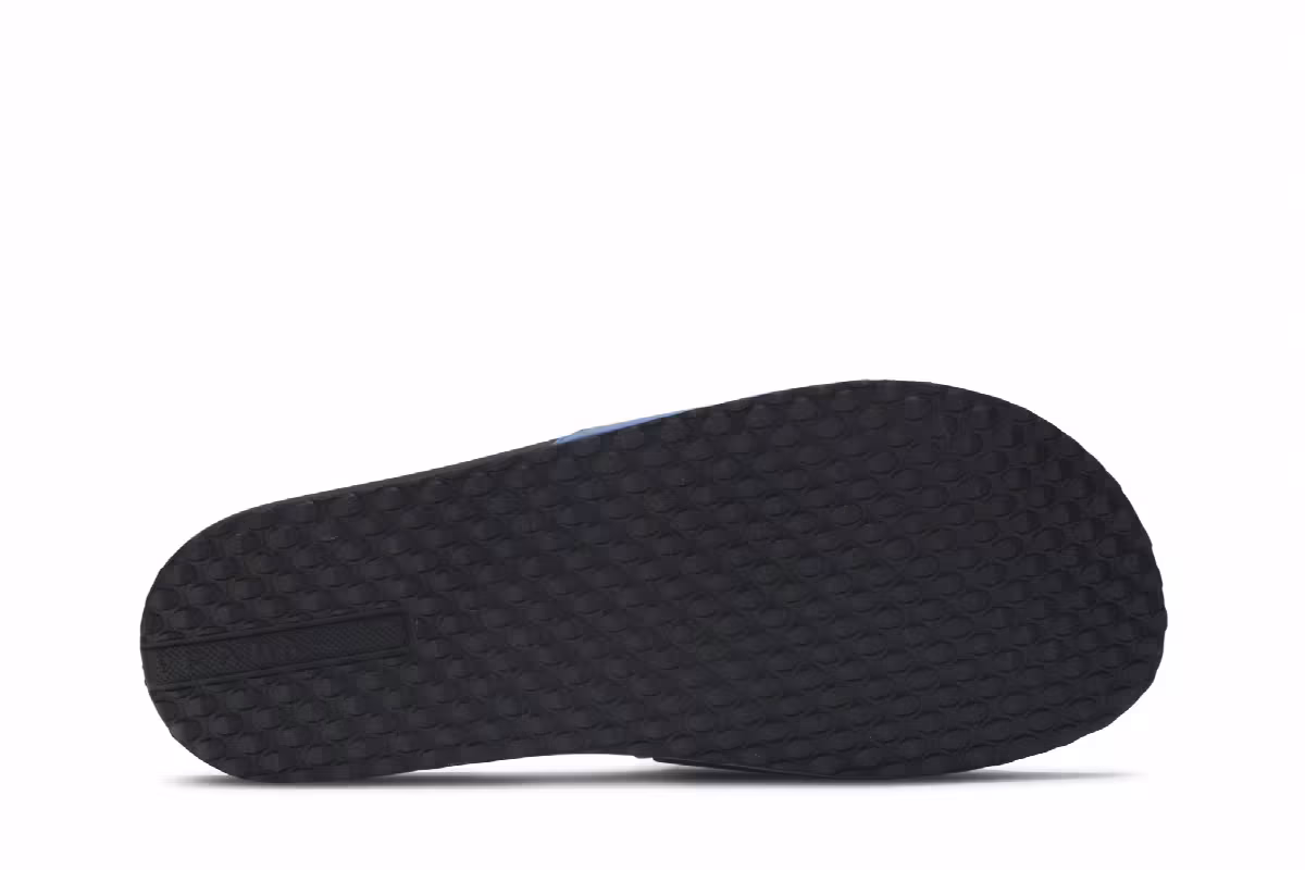 Prada Logo Rubber Slide Blue, view 5