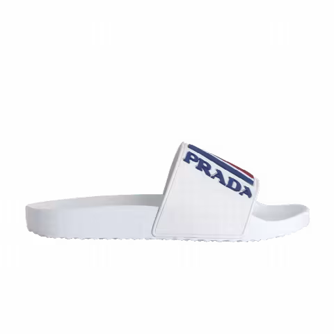 Prada Poolside Slide 'White Navy Red'