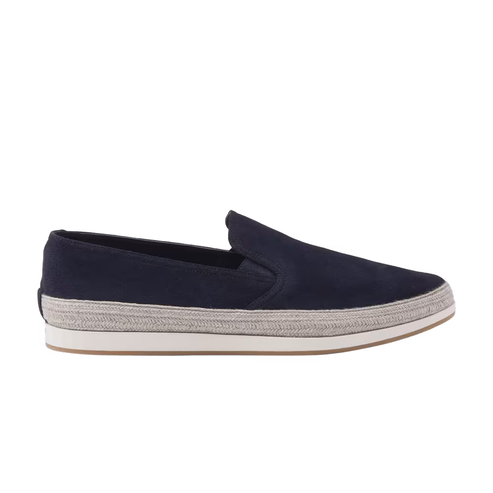 Prada Loafer Espadrilles Navy