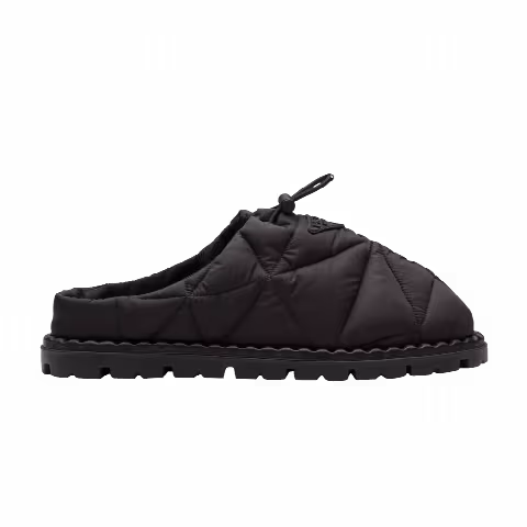 Prada Quilted Nylon Sandal 'Black'
