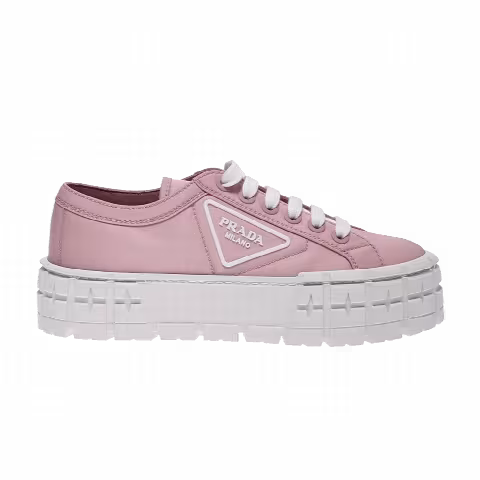 Prada Wmns Gabardine Wheel Platform 'Pink'