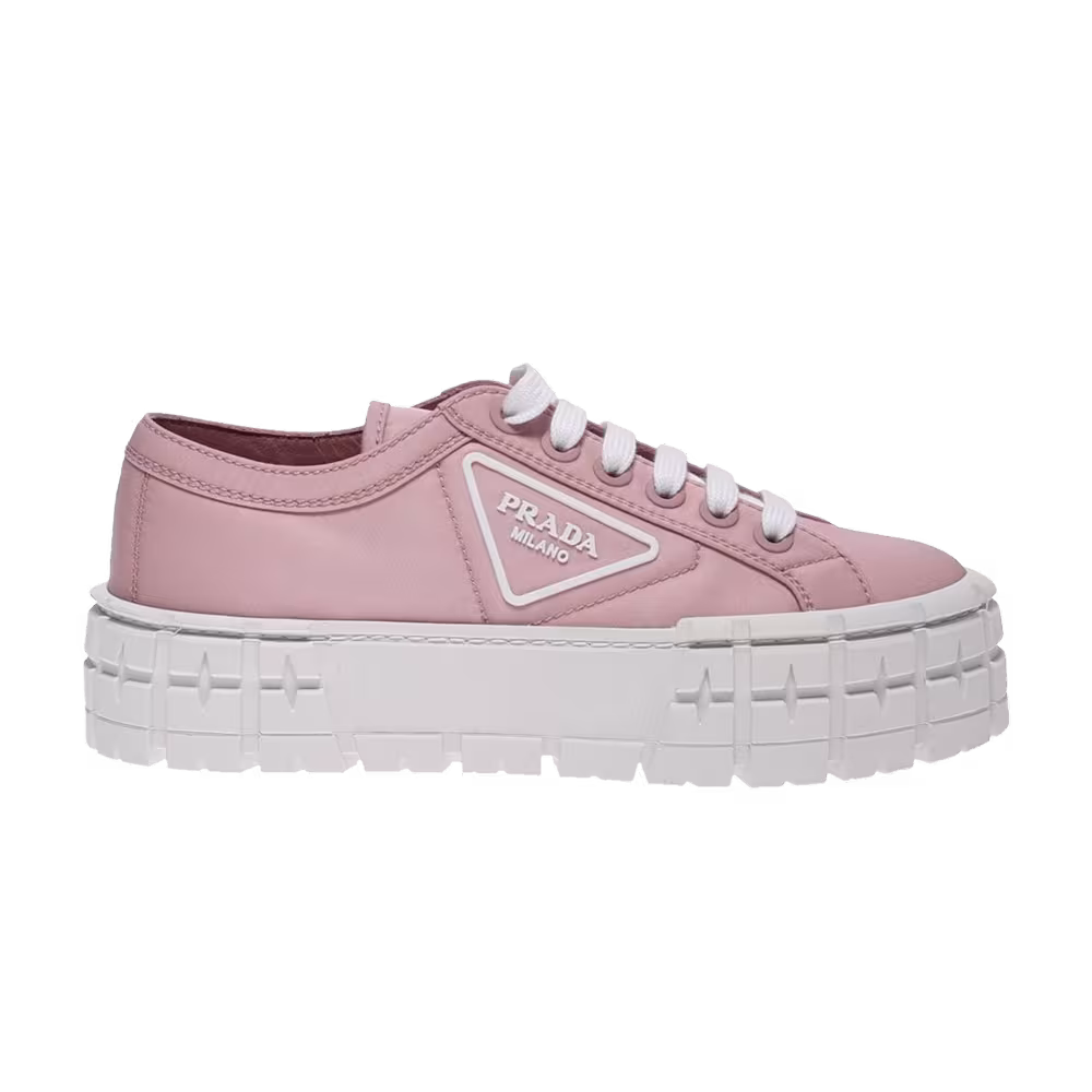 Prada Women's Gabardine Wheel Platform Pink