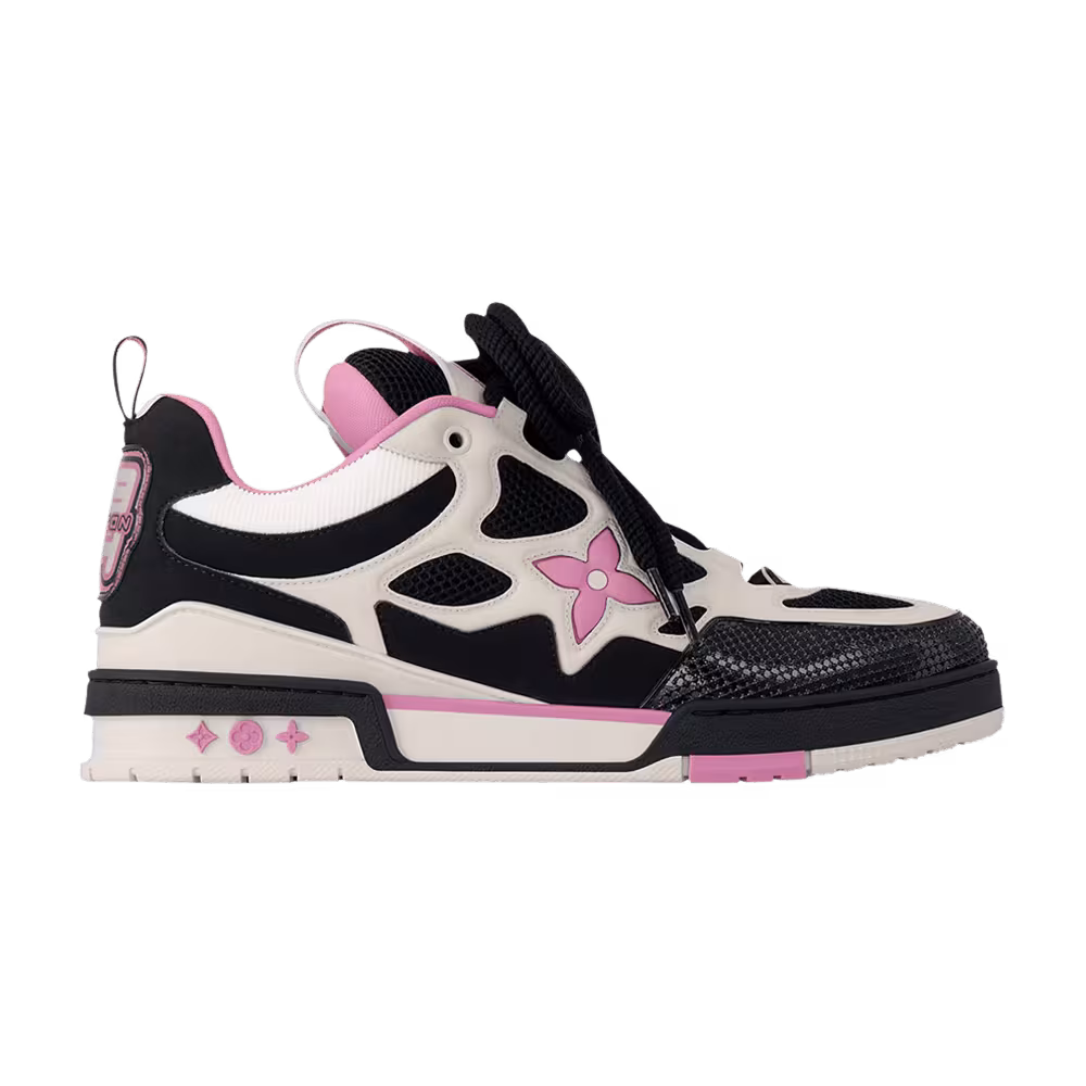 Louis Vuitton Skate Sneaker Black Cream Pink