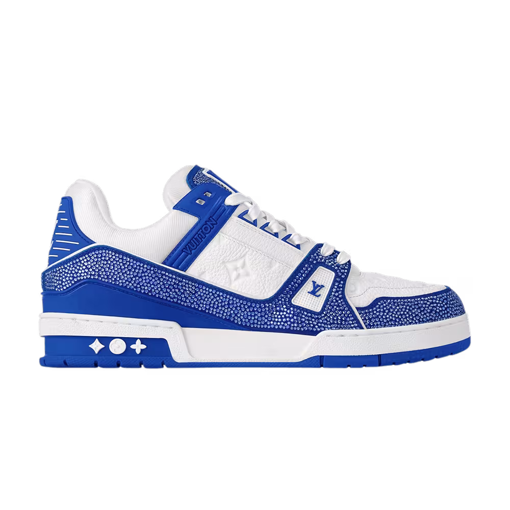 Louis Vuitton Trainer Swarovski - White Blue