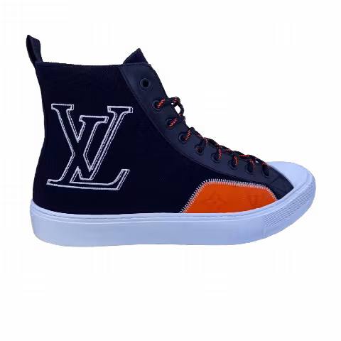 Louis Vuitton Tattoo Sneaker Boot 'Black Orange'