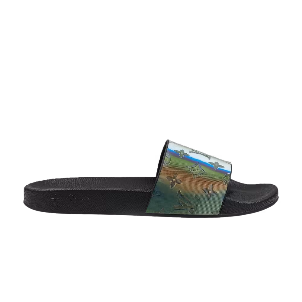 Louis Vuitton Waterfront Mule Black Iridescent Monogram