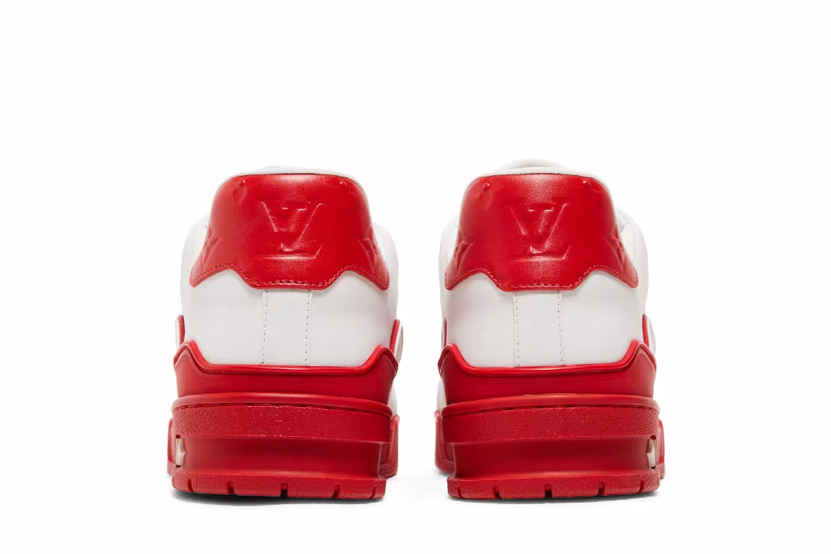 Louis Vuitton Trainer Low White Red Midsole, view 7