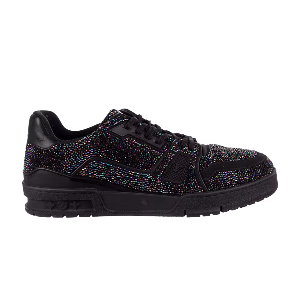 Louis Vuitton Trainer Black Rhinestones