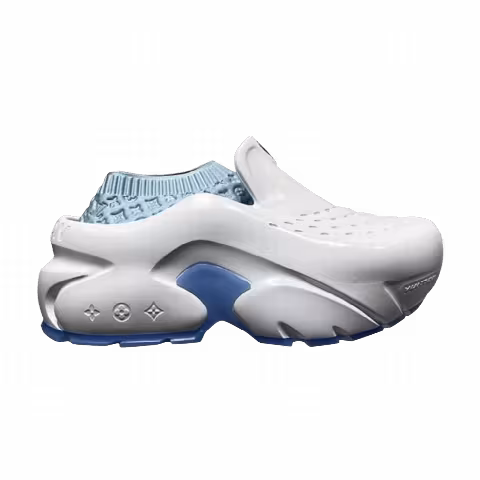 Louis Vuitton Foam Clog 'White Blue'