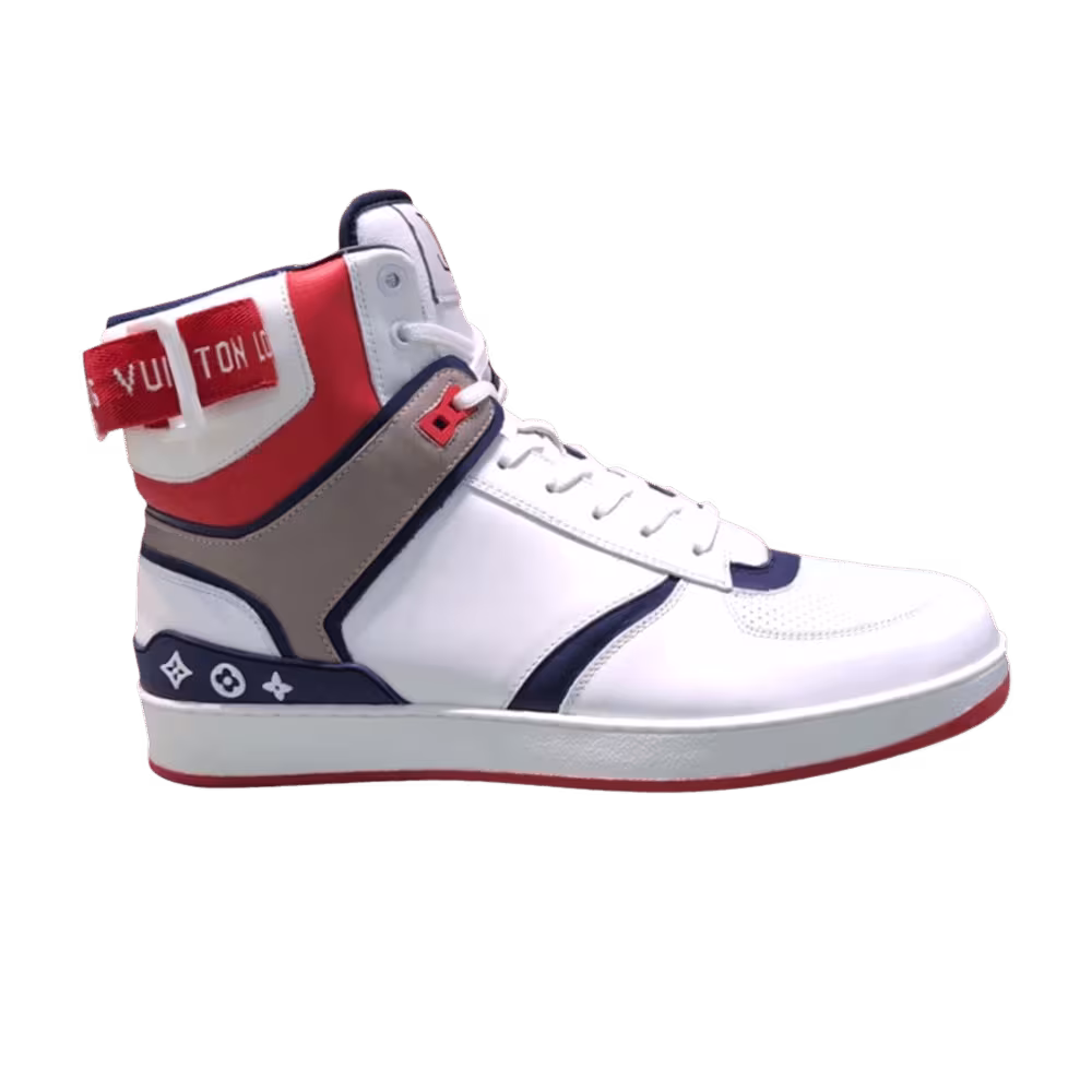 Louis Vuitton Rivoli Sneaker Boot White Blue Red