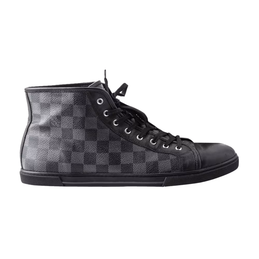 Louis Vuitton Damier Leather High Graphite Black