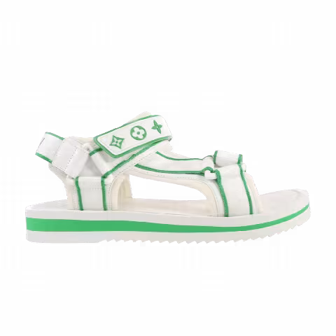 Louis Vuitton Panama Sandal 'White Green'