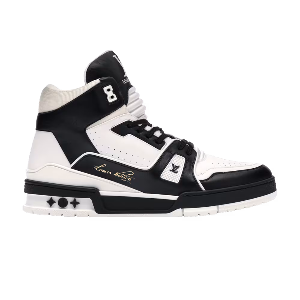 Louis Vuitton Trainer High Black White