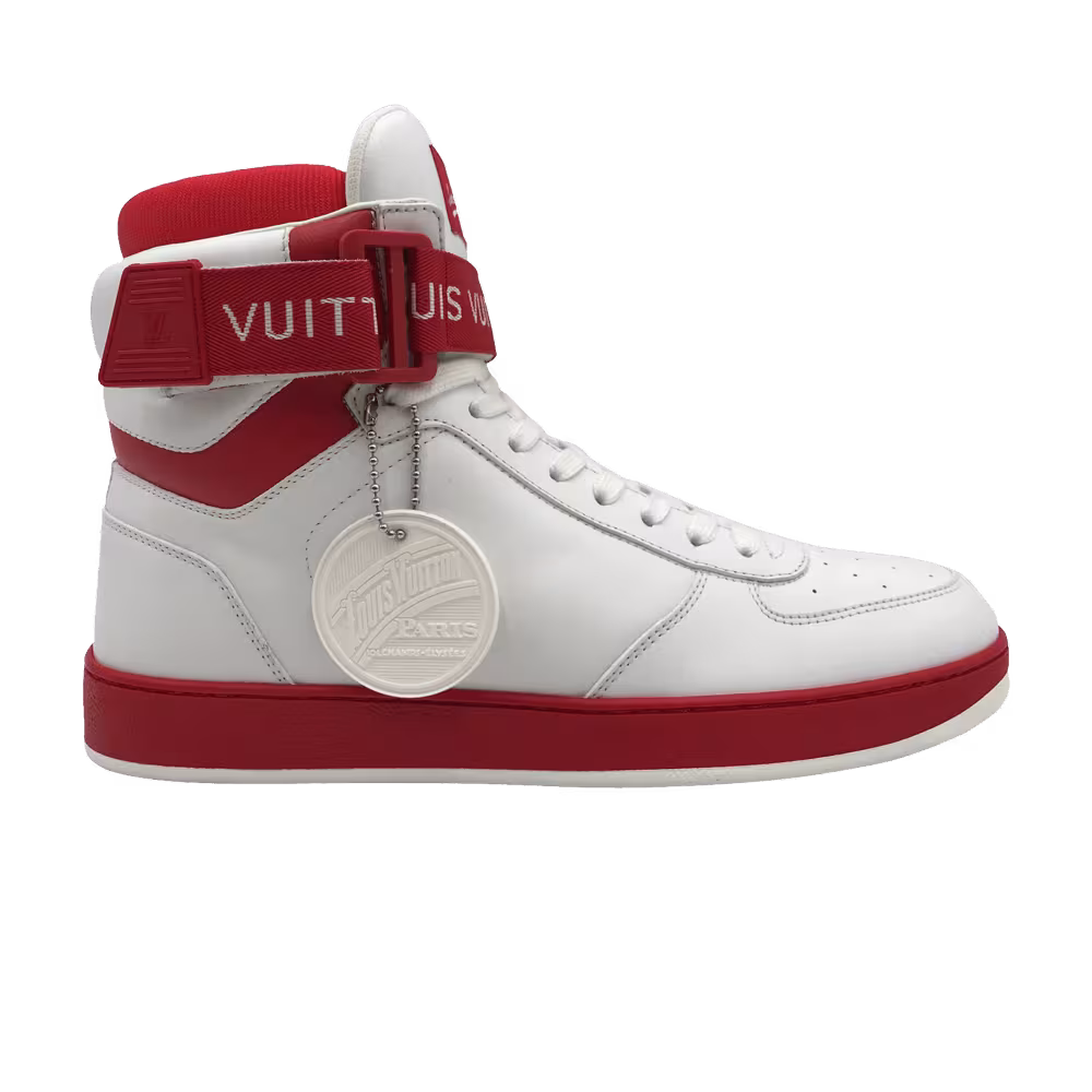 Louis Vuitton Rivoli Sneaker Boot White Red