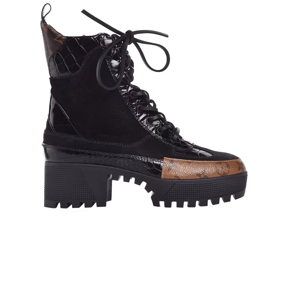 Louis Vuitton Women's Laureate Platform Dessert Boot Black