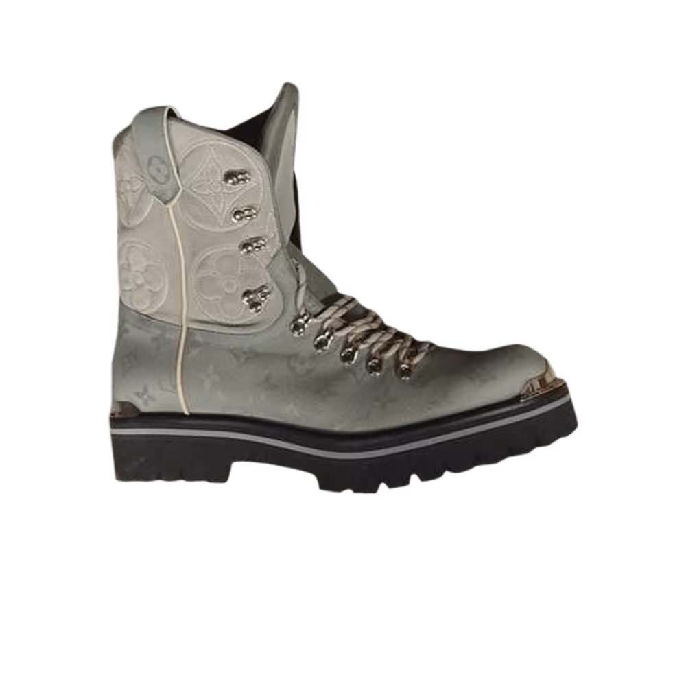 Louis Vuitton Outland Ankle Boot Monogram Titanium