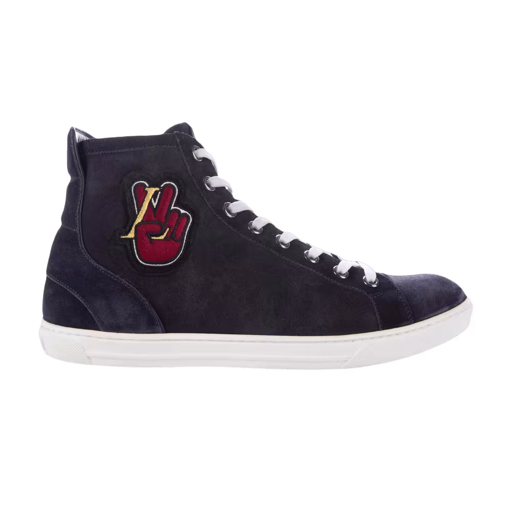 Louis Vuitton Suede High Peace Sign