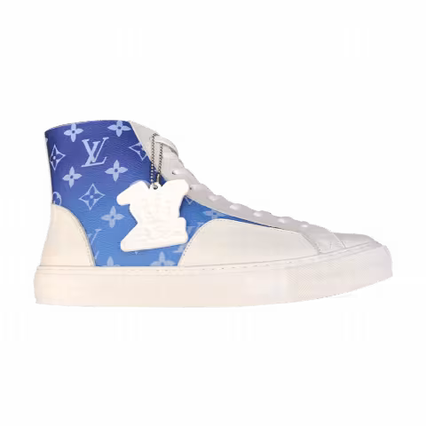 Louis Vuitton Tattoo Sneaker Boot 'Blue Monogram Clouds'