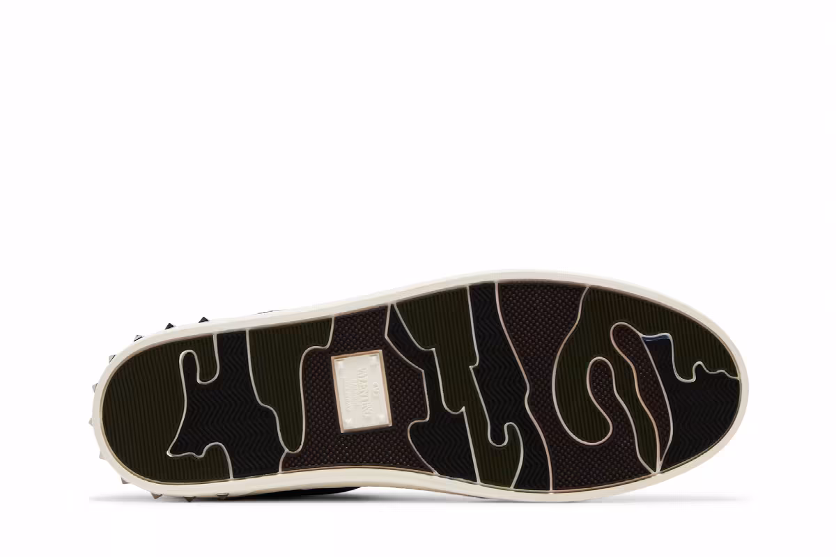 Valentino Rockstud Fly Crew Sneaker Blue, view 5