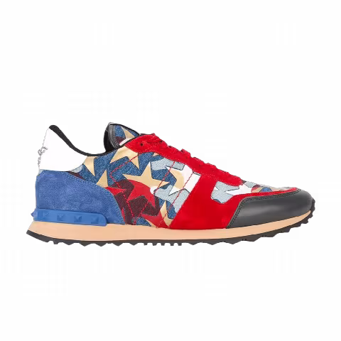 Valentino Rockrunner 'Camo Star Studded - Red'