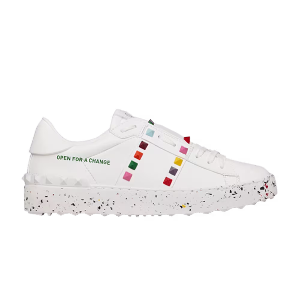 Valentino Women's Open for a Change Sneaker White Multi