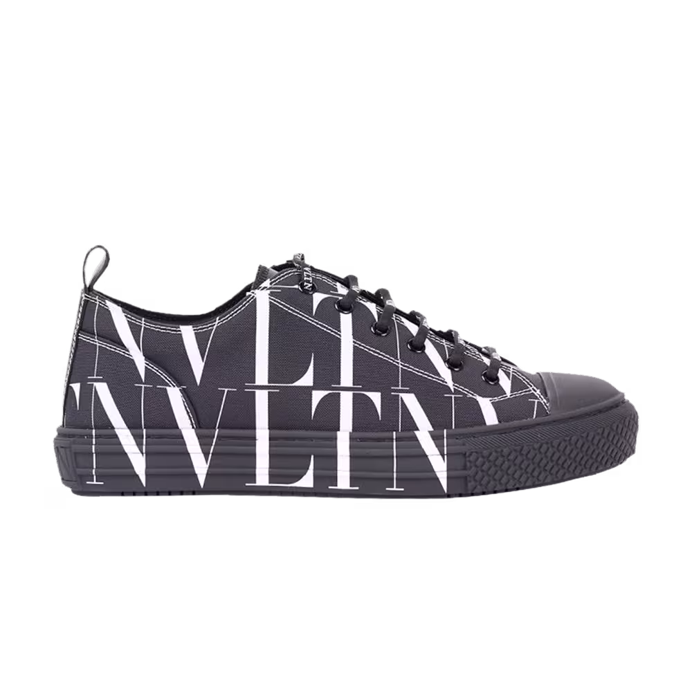 Valentino Giggies Low VLTN All Over Print - Black