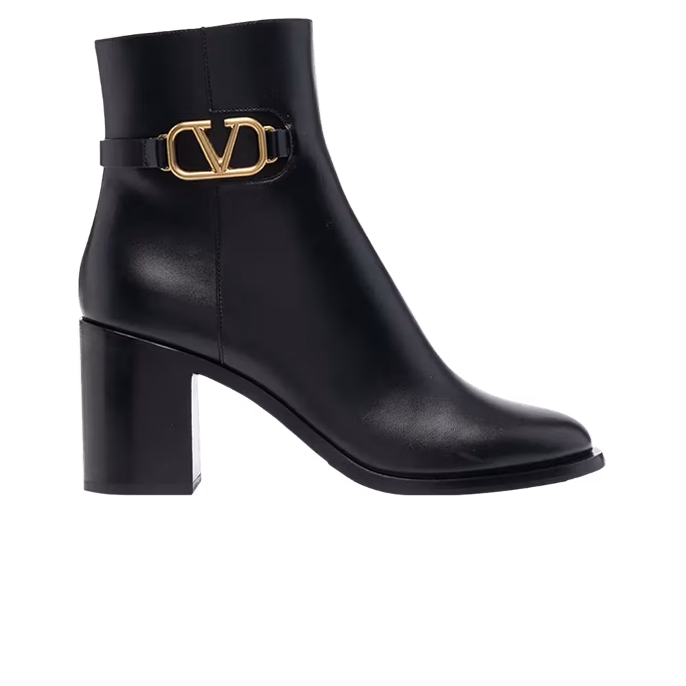 Valentino Women's V Logo Signature Ankle Boot Black