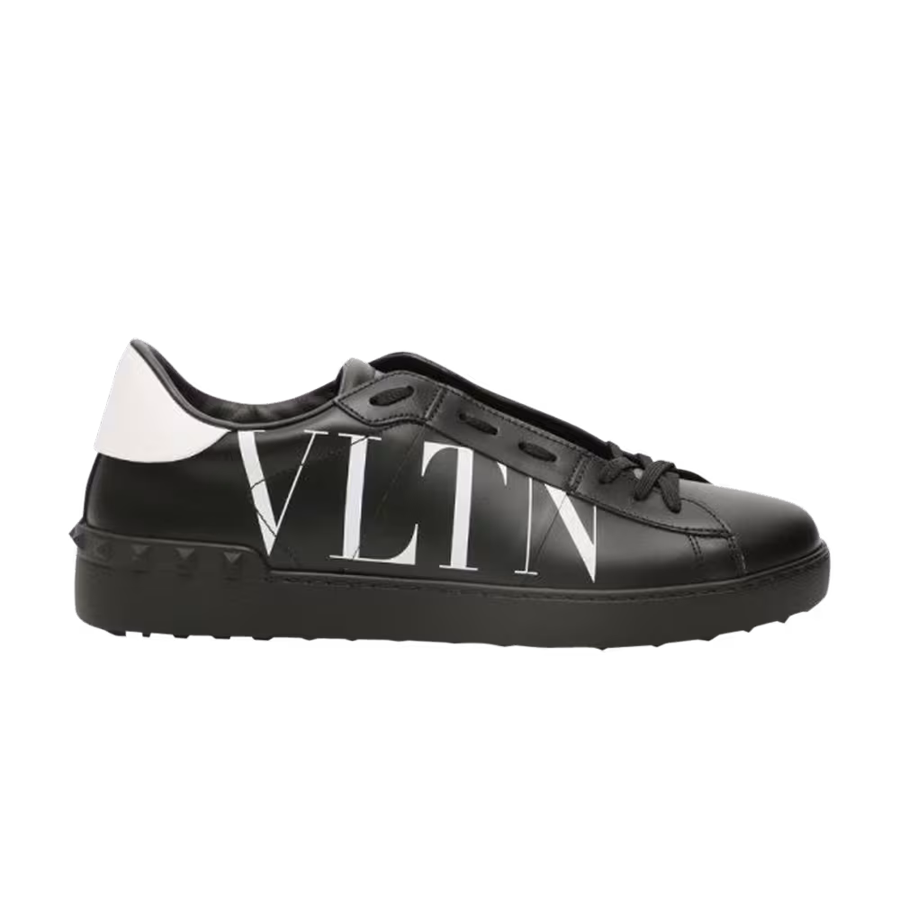 Valentino Open Low Logo Print - Black
