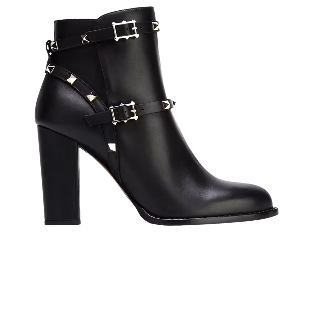 Valentino Women's Rockstud Ankle Boot Black