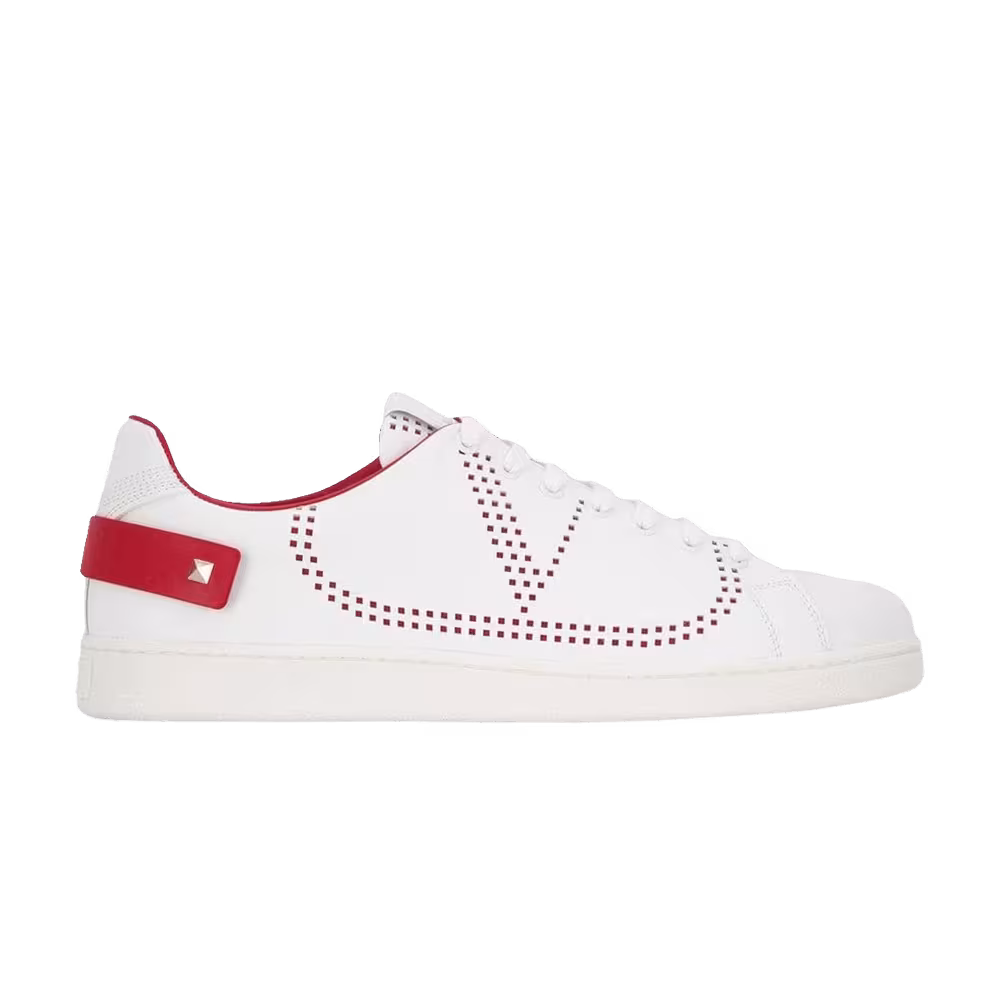 Valentino Women's Backnet Sneaker White Red