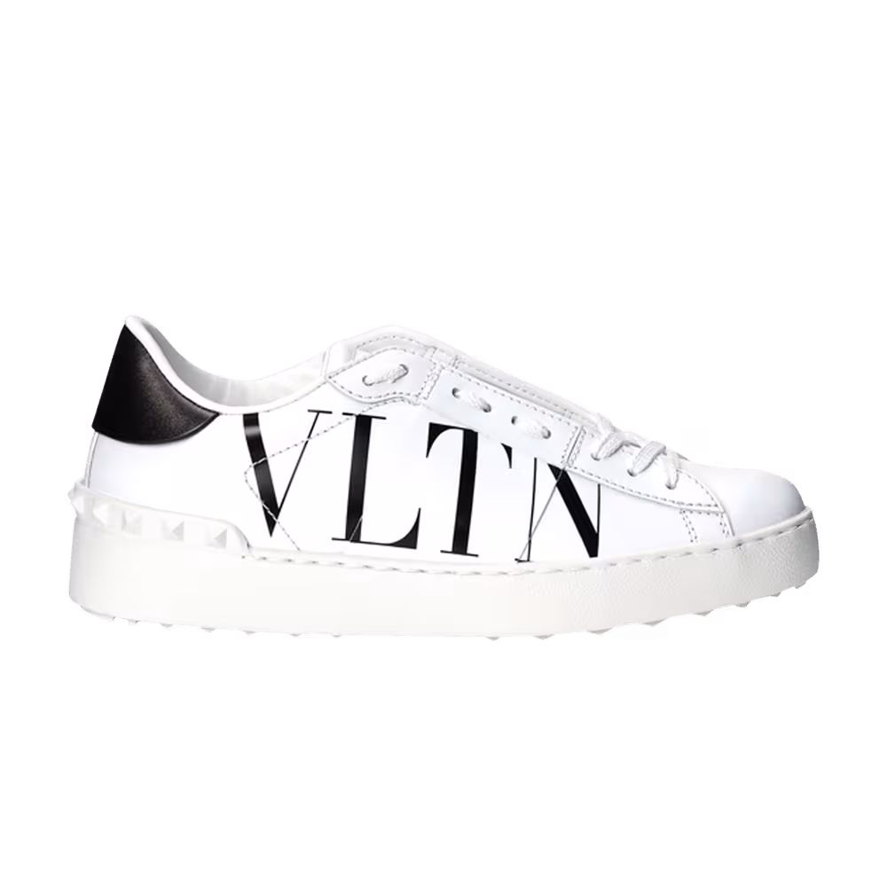 Valentino Women's Open Sneaker Logo Print - White