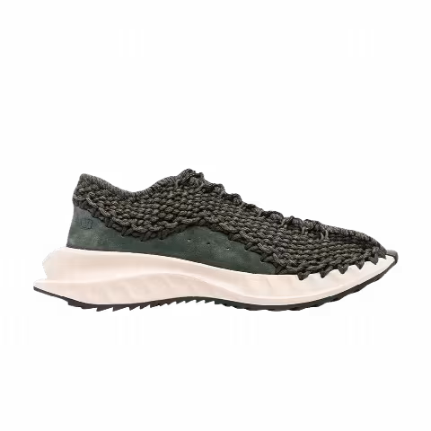 Valentino Garavani Crochet Lace-Up Sneaker 'Green Brushwood'