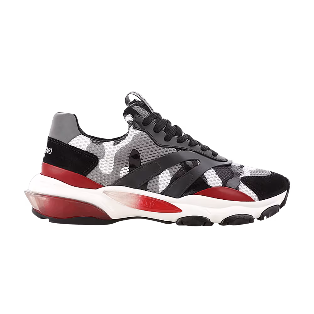 Valentino Bounce Black Red Camouflage