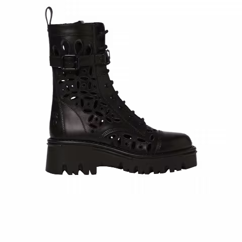 Valentino Wmns Atelier 08 Combat Boot 'San Gallo - Black'