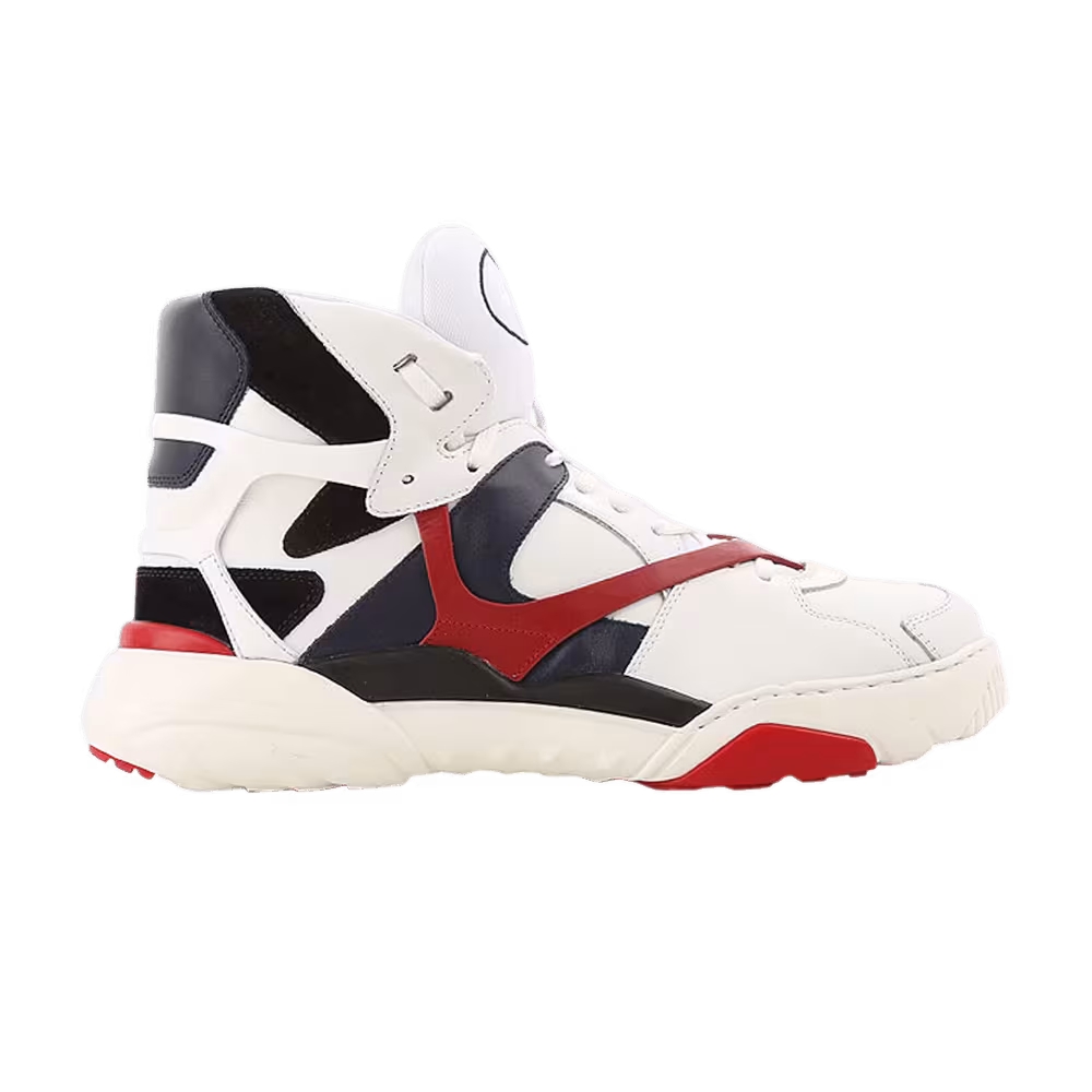 Valentino Made One Contrast Overlay High White Red