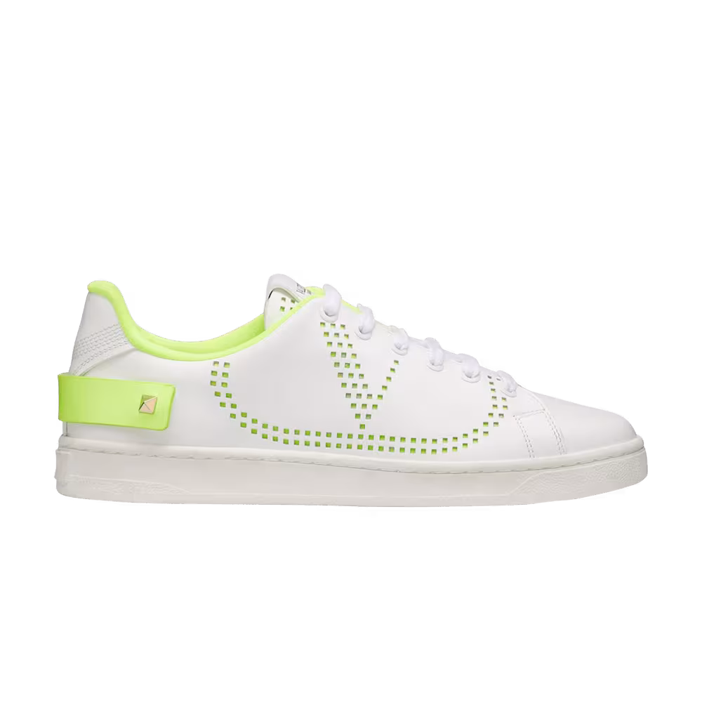 Valentino Women's Backnet Sneaker White Lime